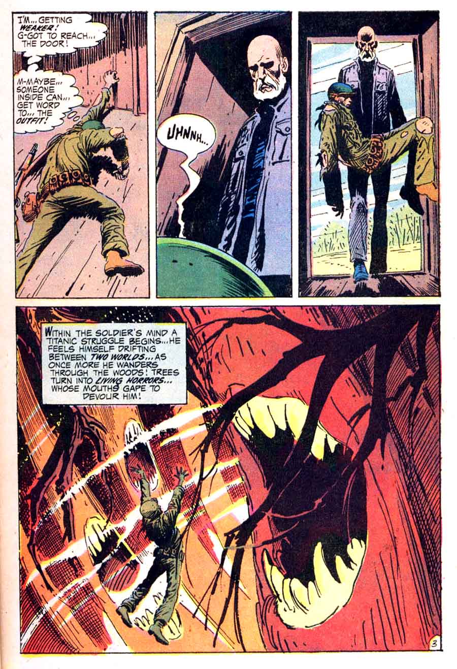Joe Kubert dc bronze age war 1970s comic book page - Weird War Tales v1 #1