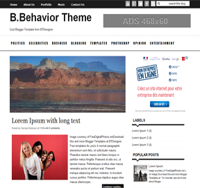 B.Behavior Template B.Behavior Blogger Template