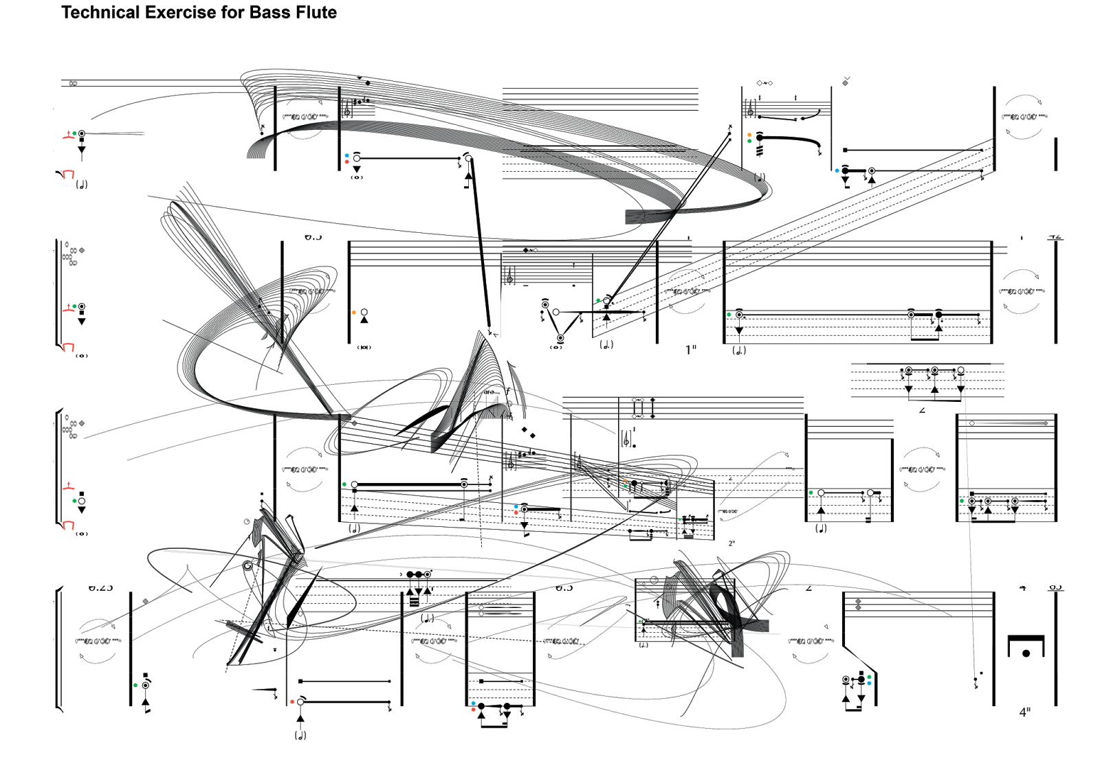 "Sound Morphology" (Bil Smith Composer) Technical Exercise for Bass Flute