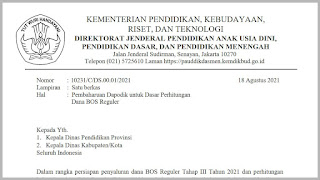 Pembaharuan Dapodik untuk Dasar Perhitungan Dana BOS Reguler Pembaharuan Dapodik untuk Dasar Perhitungan Dana BOS Reguler