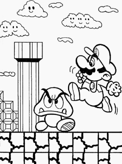 Mario Brothers bros. coloring.filminspector.com