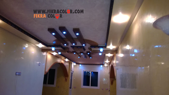 جديد ديكورات الجبس مع احدث انواع الدهانات fikra color