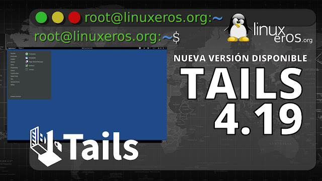 Tails 4.19, con Tor Browser 10.0.17 y Thunderbird 78.10.0