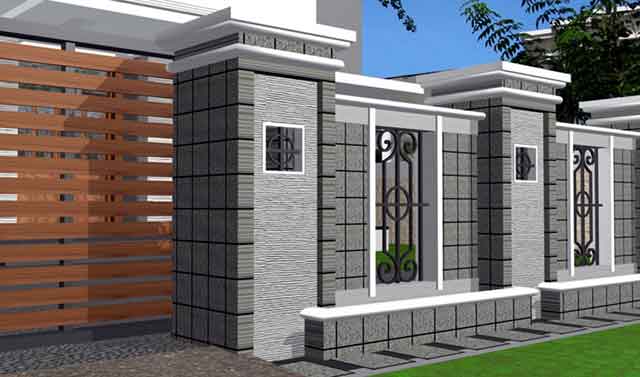 Contoh Gambar  Pagar  Rumah  Mewah  Minimalis Blog Interior 