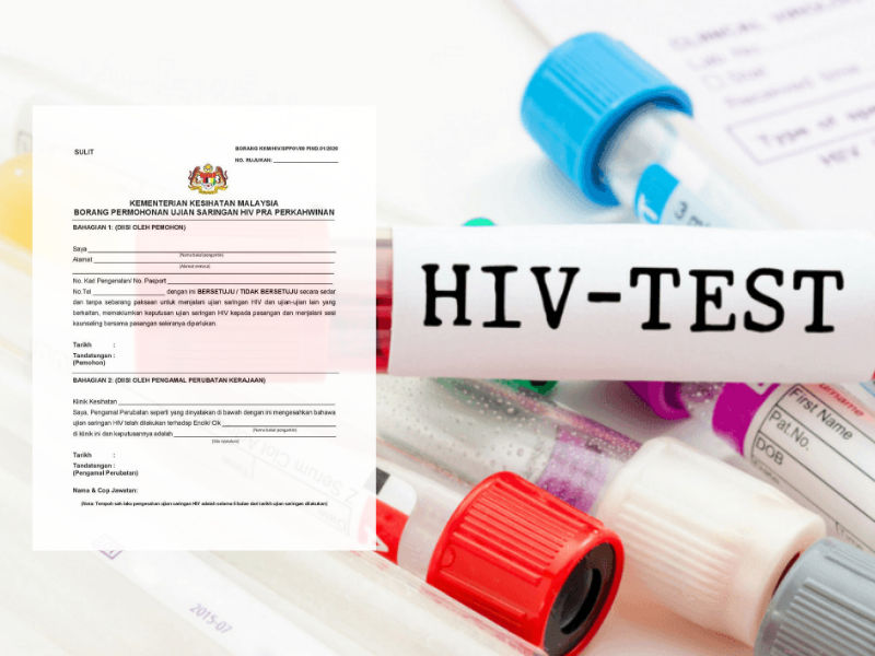 Borang Permohonan Ujian Saringan HIV Pra Perkahwinan Yang Baru Bermula 1 Januari 2021