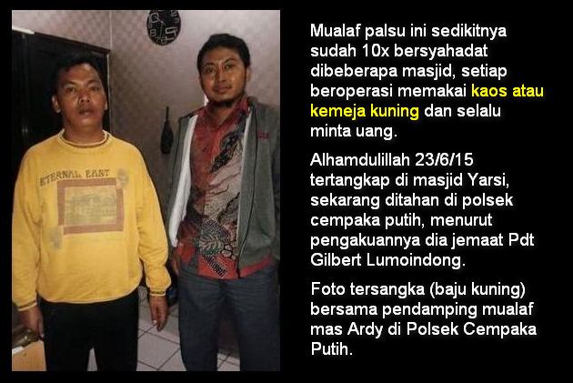 Pura Pura Masuk Islam Karena Mau Nipu