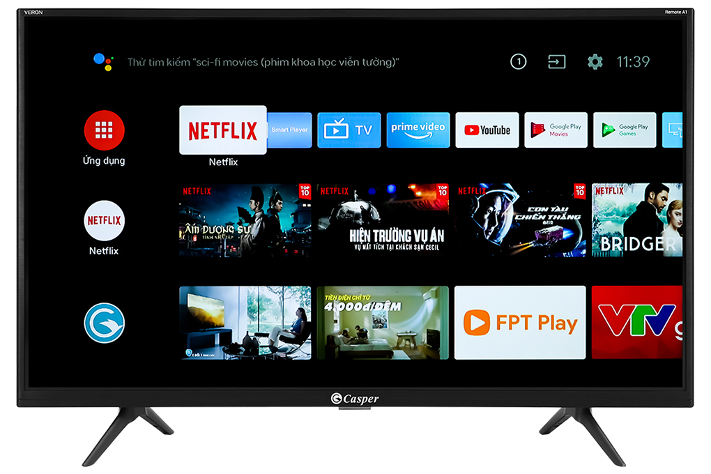 Tivi Casper 32 inch 32HG5200, Hệ điều hành Androidtv 9.0