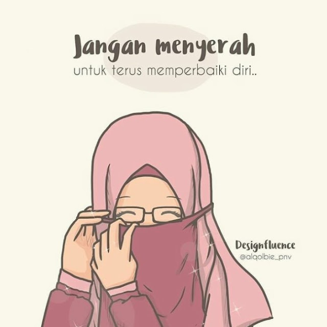 kartun muslimah dp instagram