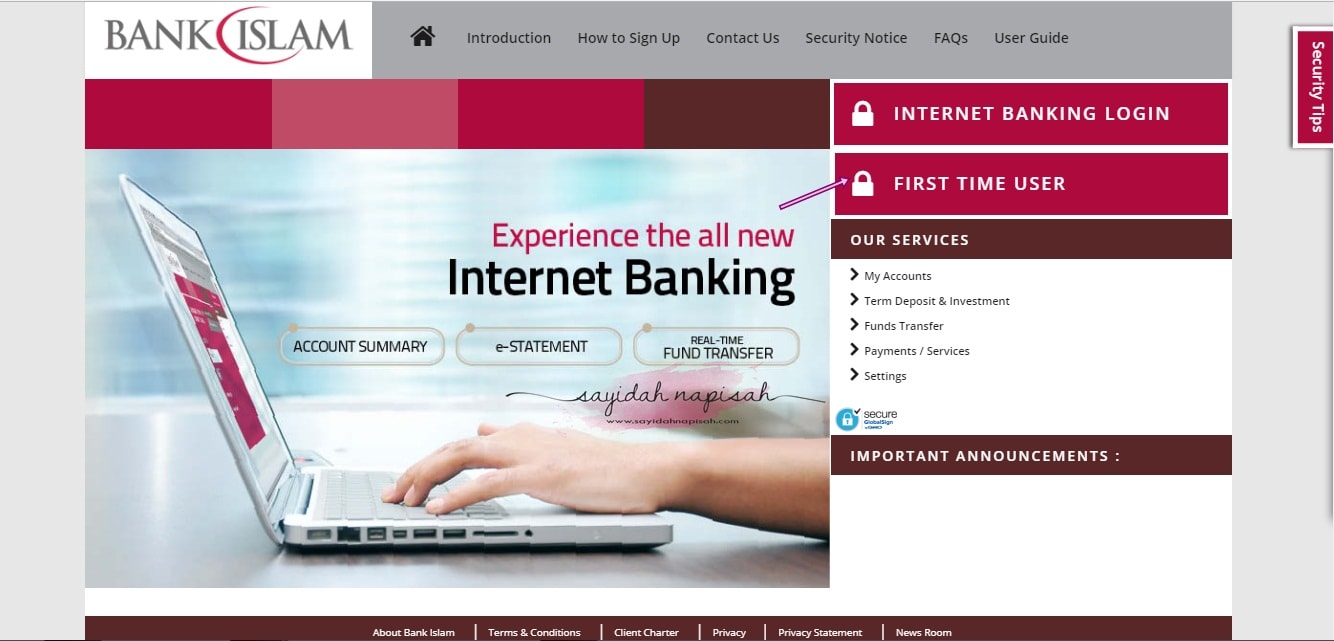 Bank islam online