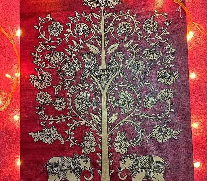 Kalamkari Painting on Canvas
