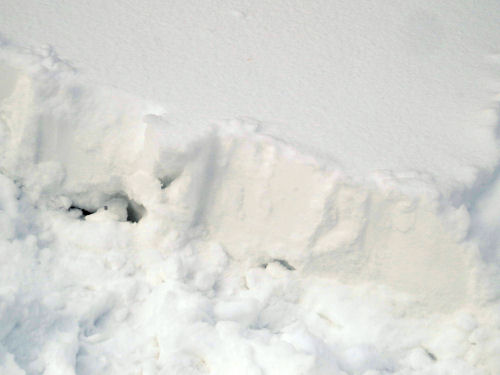 snowy wall