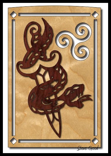 Scrollsaw Workshop: Snake and Dagger Free Scroll Saw Pattern