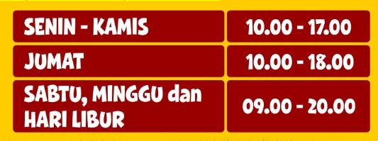 JAM BUKA TAMAN KEONG MAS JAKARTA TERBARU | JAM (KERJA ...