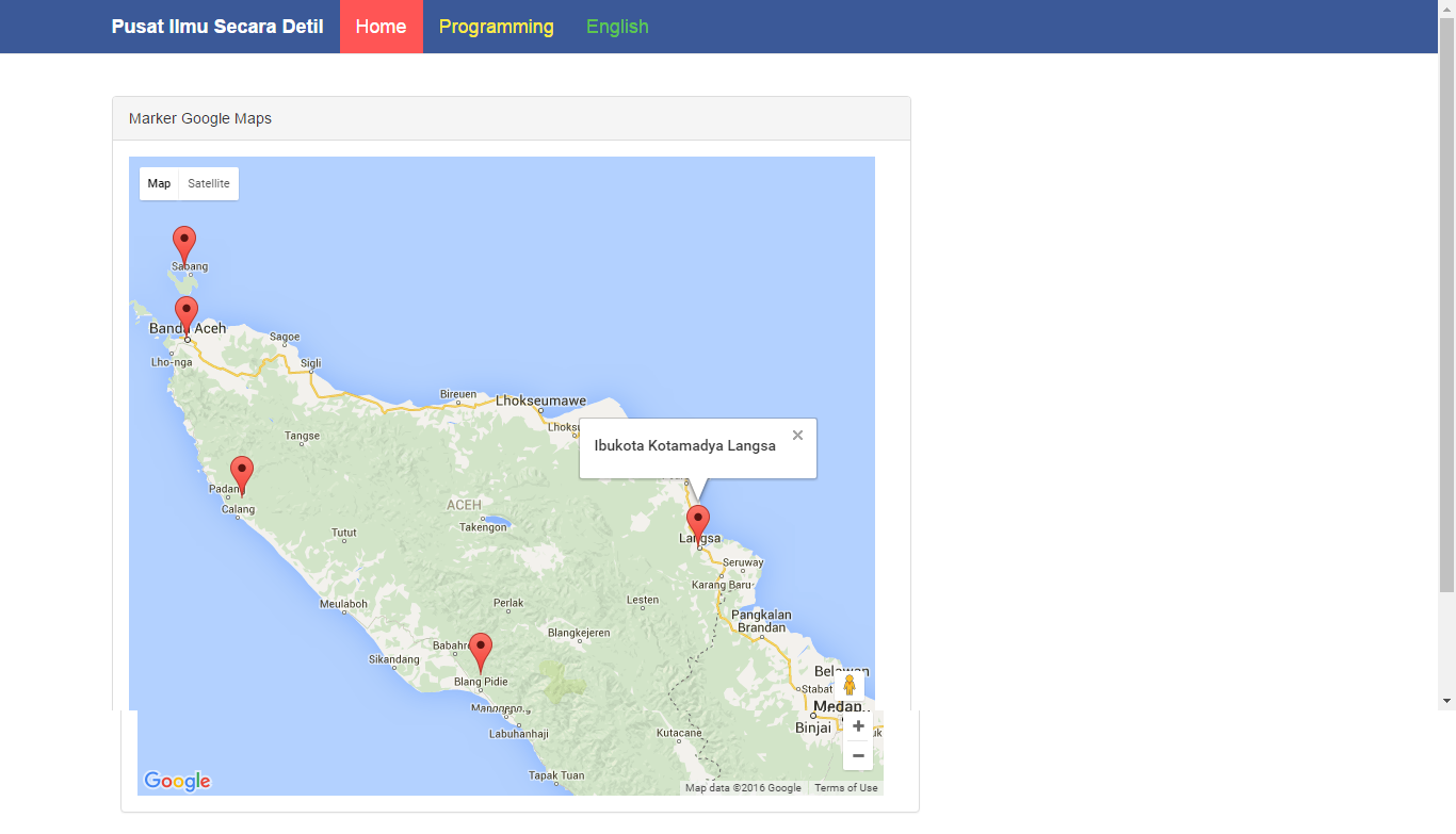 Membuat Multiple Marker pada Google Maps