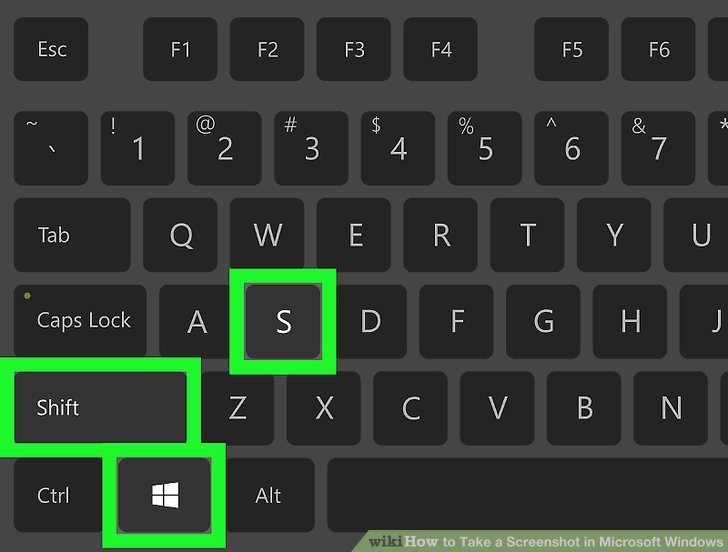 How to take screenshots in Microsoft Windows