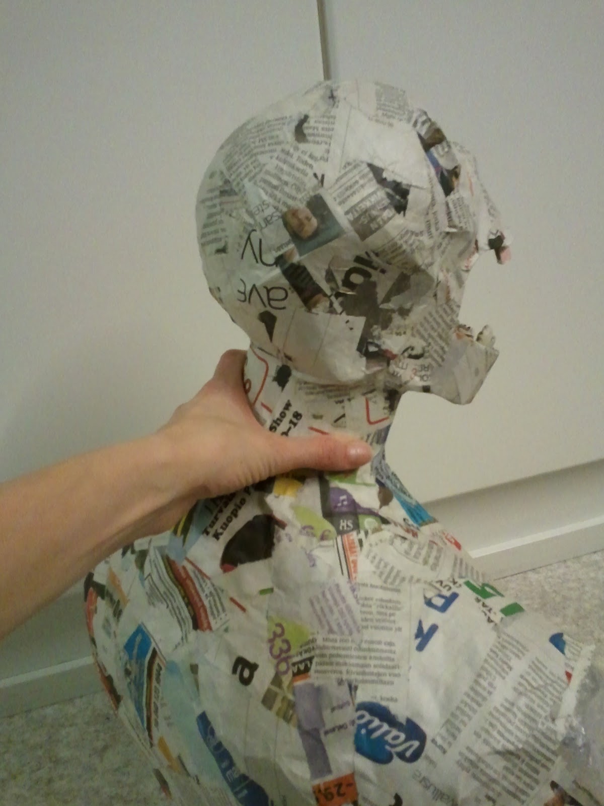 Riittalicious HandMade / Paper Mache Zombie Crawler