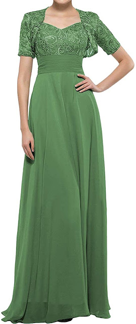 Green Mother of The Bride Dresses
