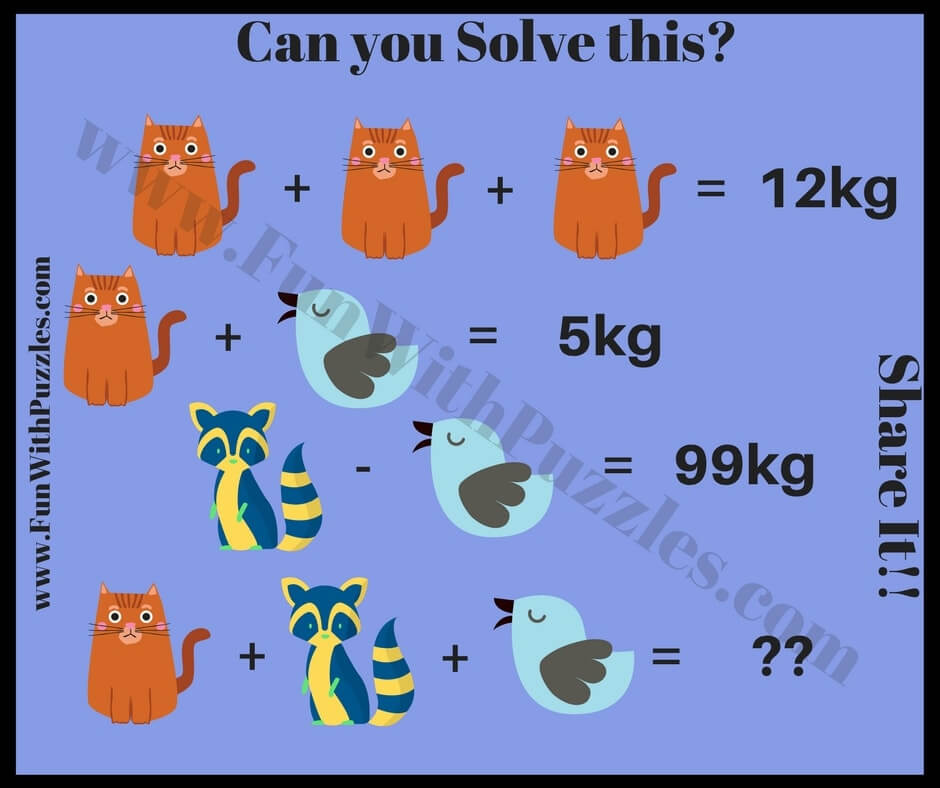 Math Brain Teasers for Kids with Answers and Explanations Fun With