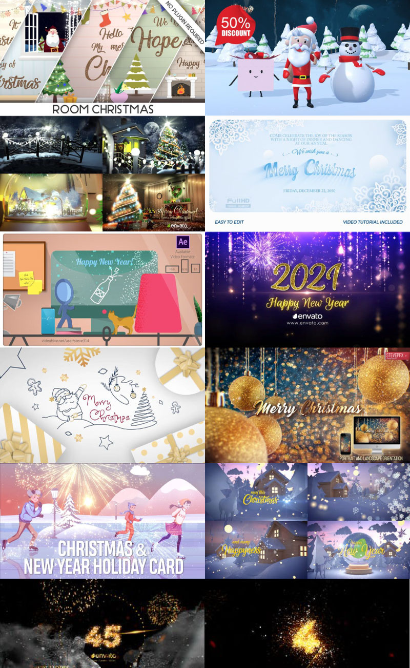 Videohive Master Vip AE Merry Christmas & Happy New Year 2021 2 Videohive Master Vip AE Merry Christmas %2526 Happy New Year 2021
