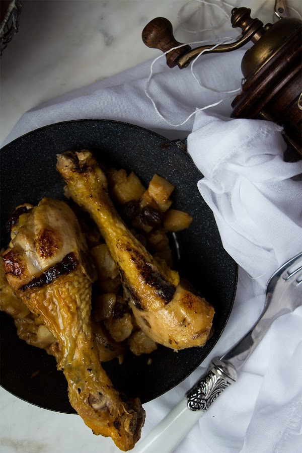 Muslos de pollo al limón