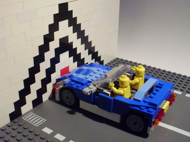 LEGO dummies car crash test