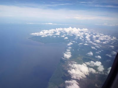 panorama kubu raya dilihat dari pesawat