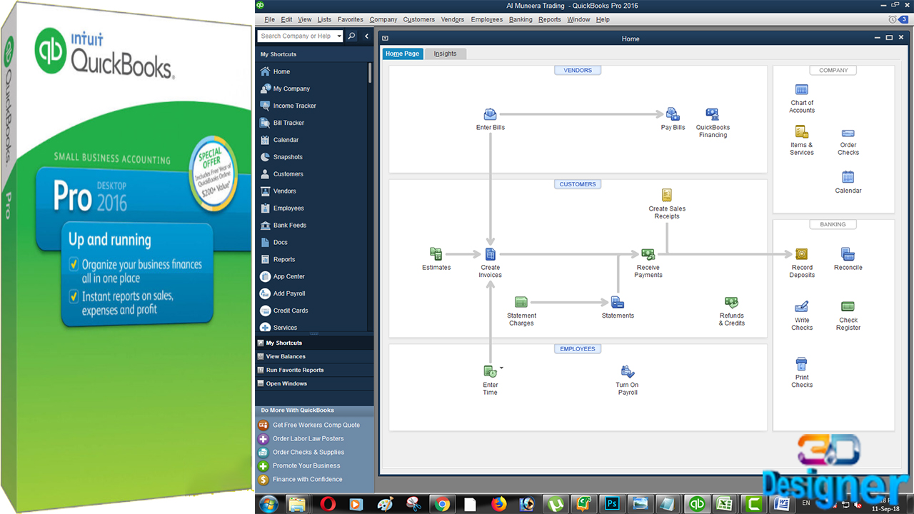 intuit quickbook pro 2016