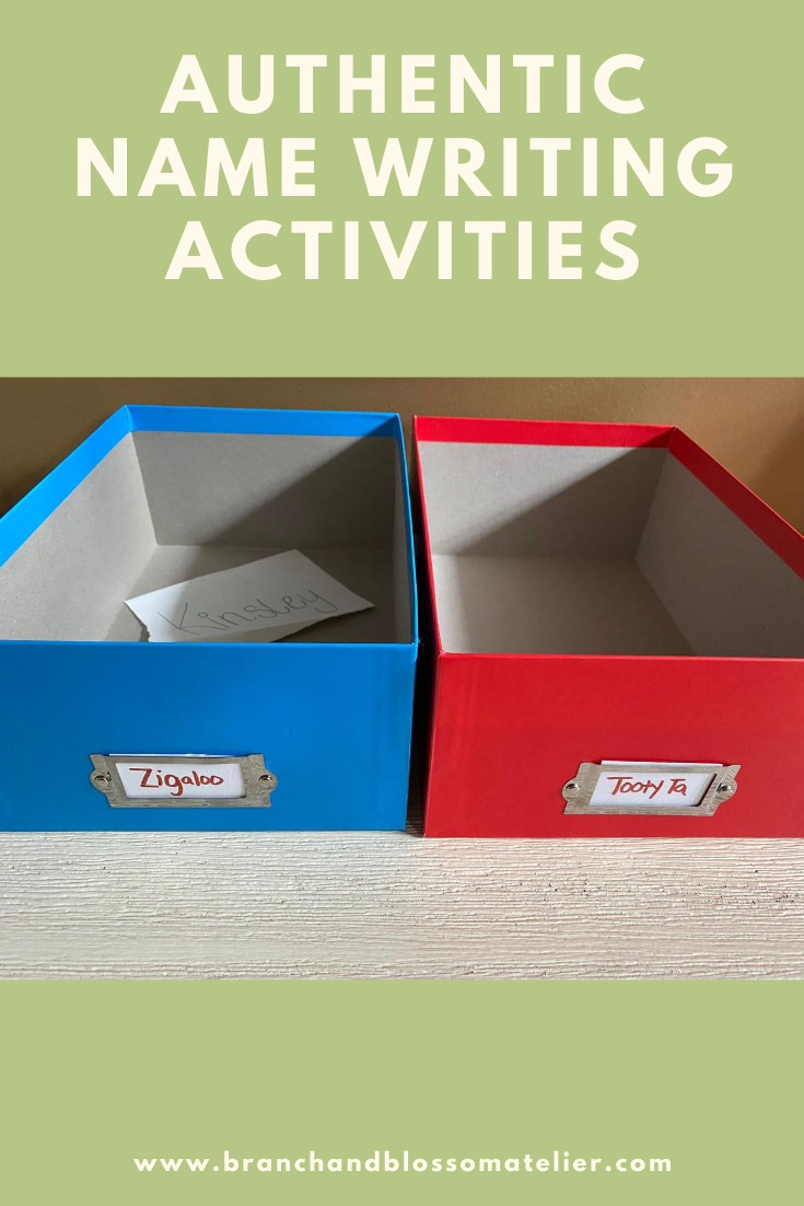 Branch and Blossom Atelier Authentic Name Writing Activities