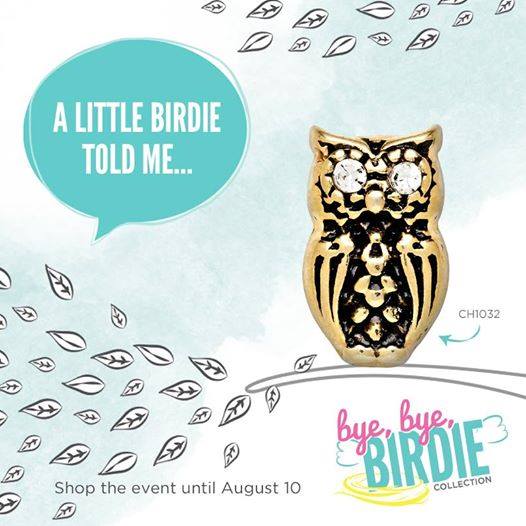 Be Wise and Shop the Origami Owl Bye Bye Birdie Collection at StoriedCharms.com