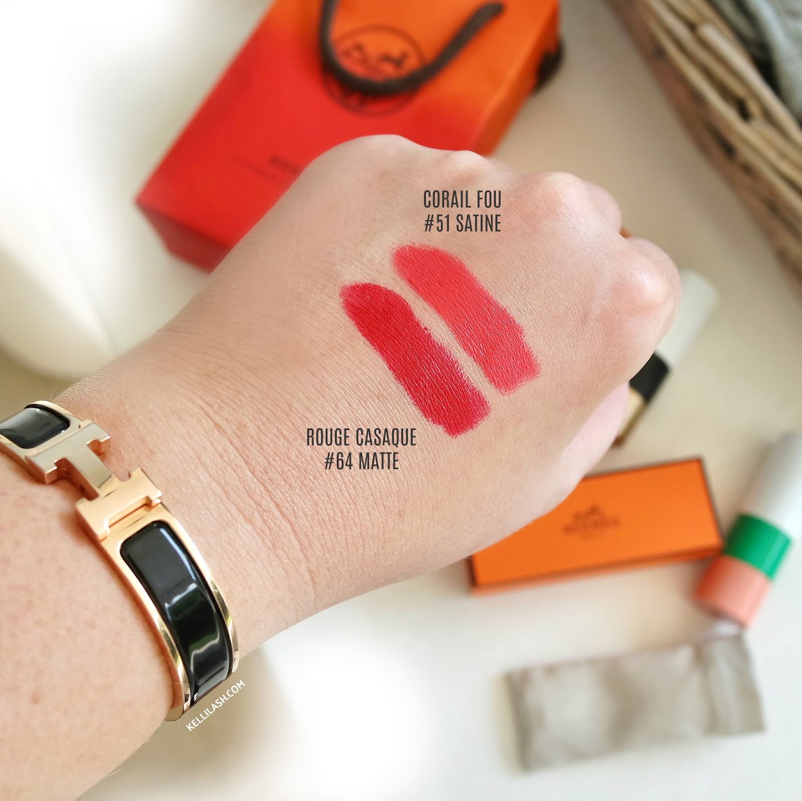 Hermes Lipsticks! The Best Gift?  Rouge Hermes Review, Swatches, Demo 