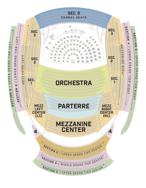 Kauffman Seating Chart