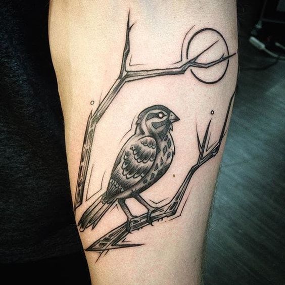 Sparrow Tattoo Ideas and Designs - Agola