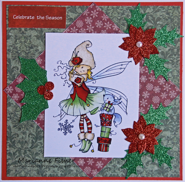 Marianne's Craftroom New adhesive glitter card