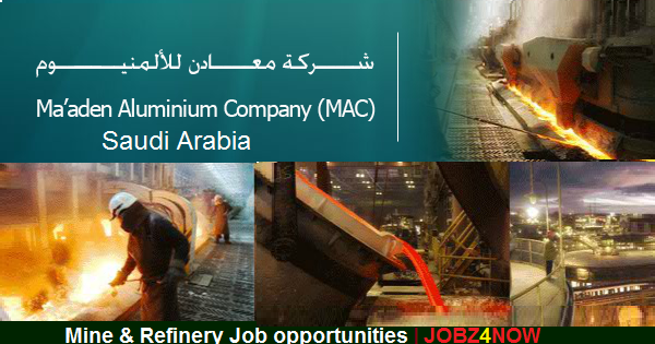 MAADEN ALUMINIUM COMPANY JOBS IN SAUDI ARABIA