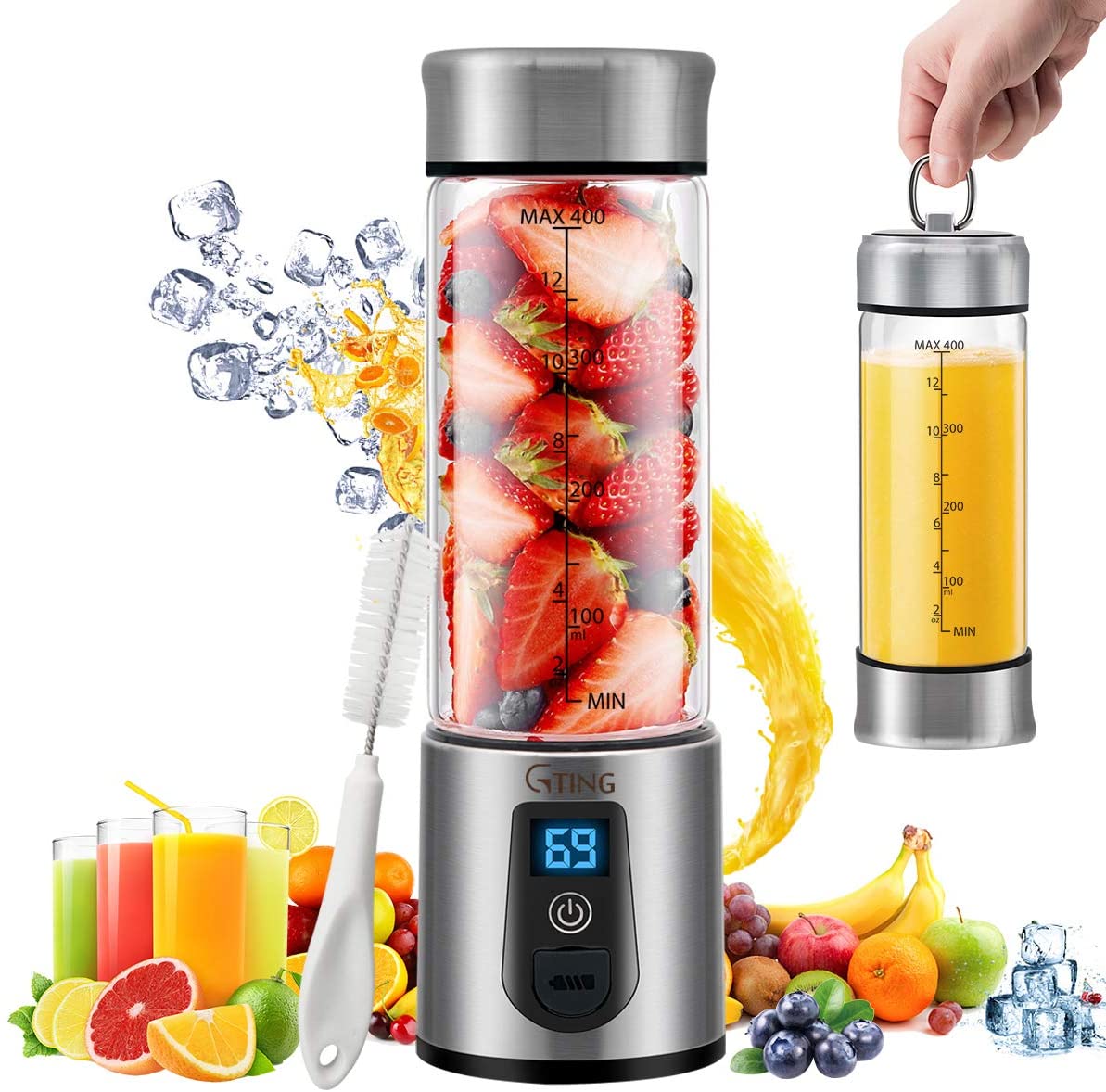 Best Personal Blender Mini Smoothie Blender 6 Powerful Blades 2020