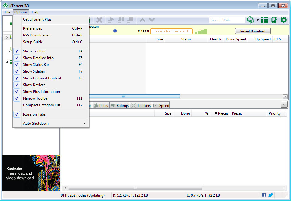 Download uTorrent  free  latest version