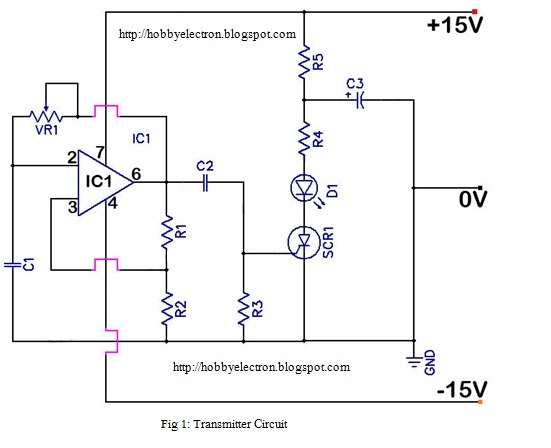 Hobby in Electronics: IR Remote Control Circuit using Op amp 741
