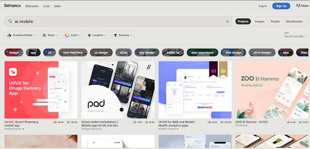 9 situs  inspirasi Keren bagi Designer dan UI/UX