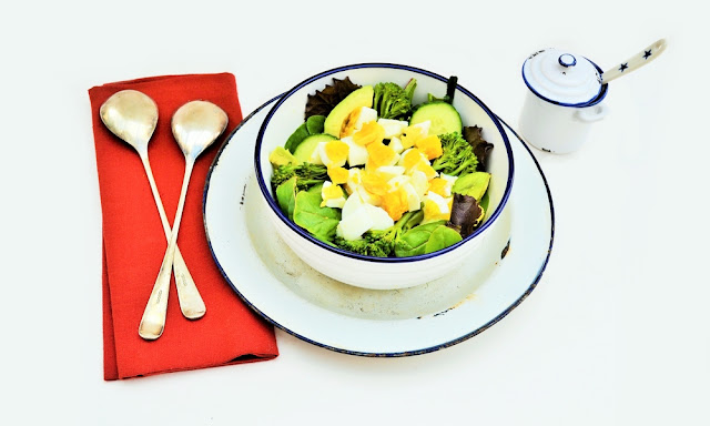 Chopped Egg, Avocado & Tenderstem Broccoli Salad