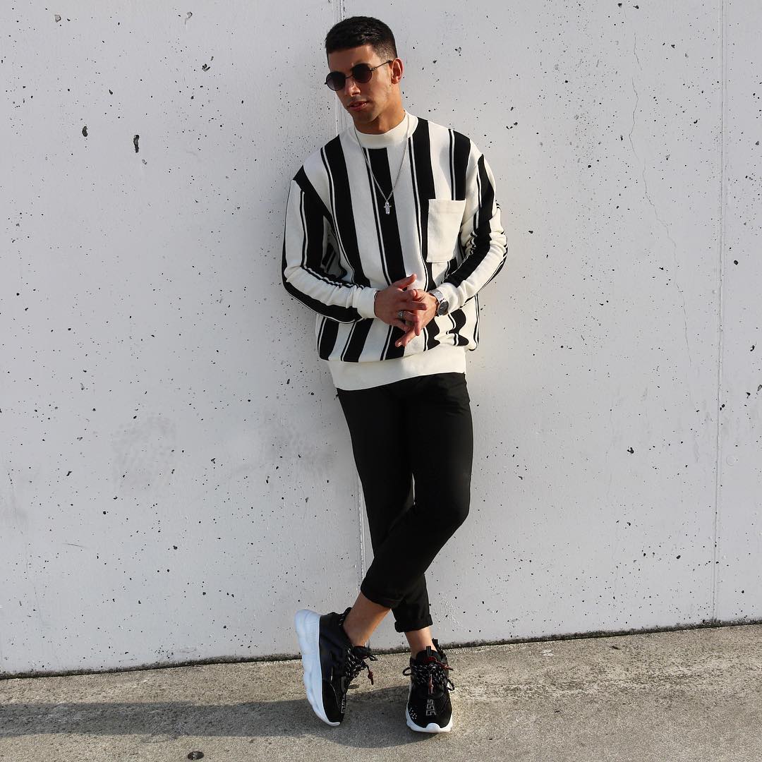 12 Evergreen Vertical Striped Outfit For Men Lifestylenuts
