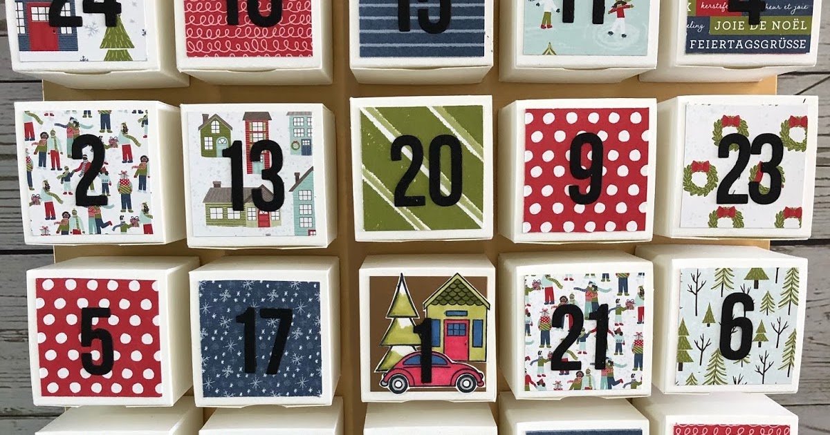 How To Create an "AVENT CALENDAR" using the Stampin Up's "Trimming The