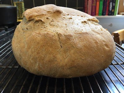 A really well risen round loaf