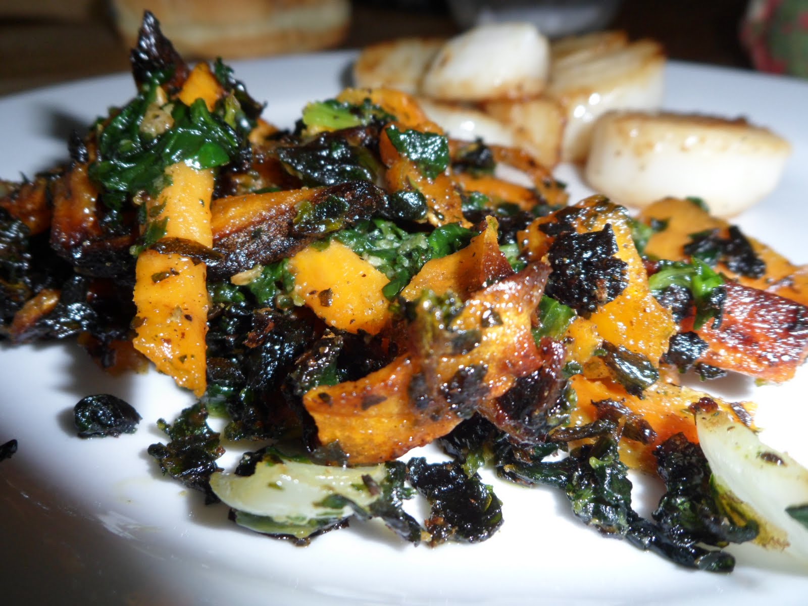 The Sexy-Chef Liz: Sweet Potato & Spinach Side Dish