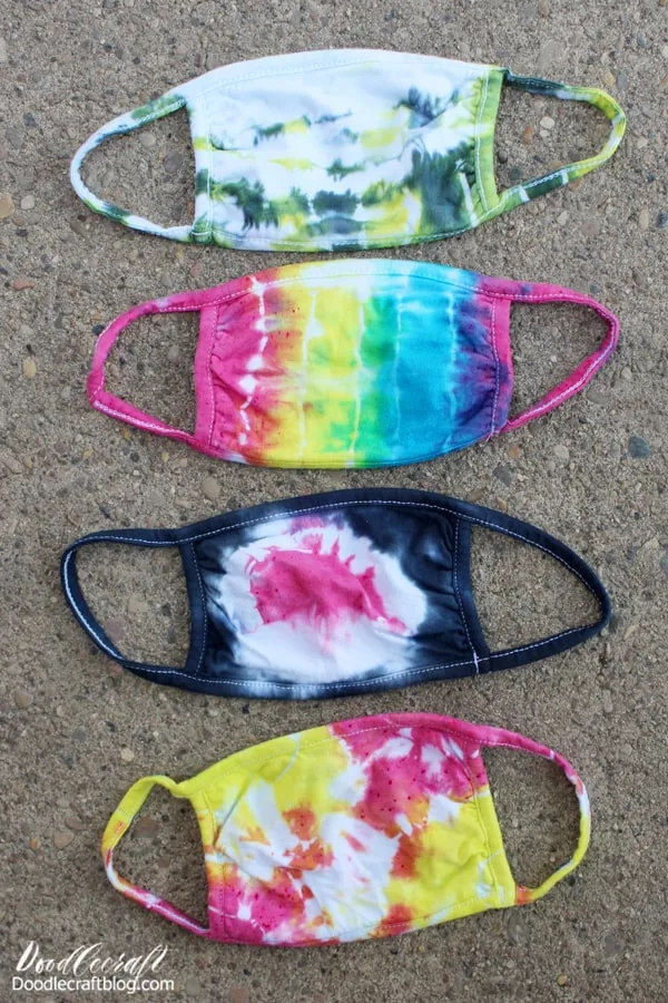 How to Tie Dye Face Masks with Tulip Soda Ash Kit