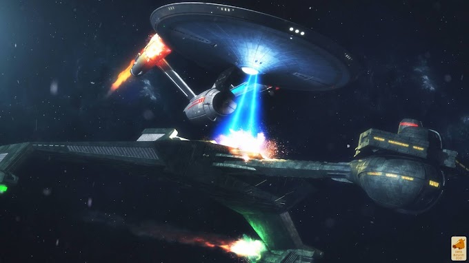 Star Trek Enterprise Vs Klingon Battle Cruise Wallpaper