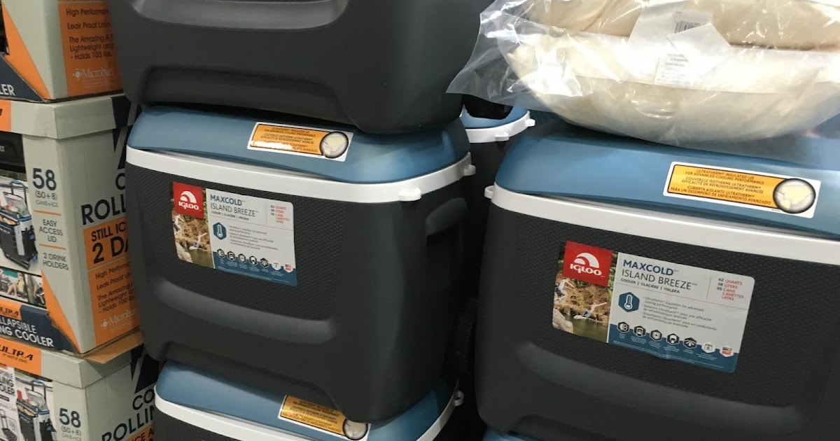 Igloo Maxcold Island Breeze Rolling Cooler (62 qt) Costco Weekender