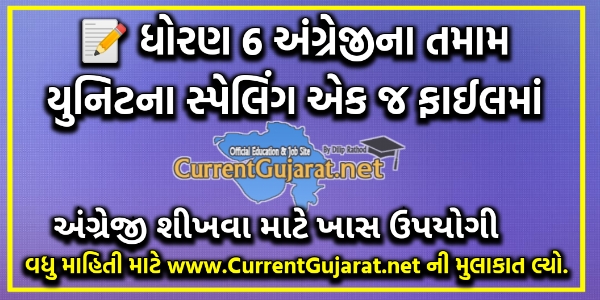 Std 6 English All Unit Spelling Std 6 English All Unit Spelling