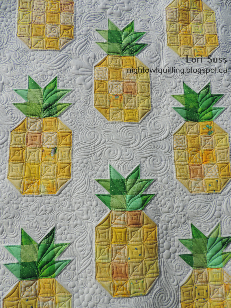 Night Owl Quilting & Dye Works Pineapple Quilt