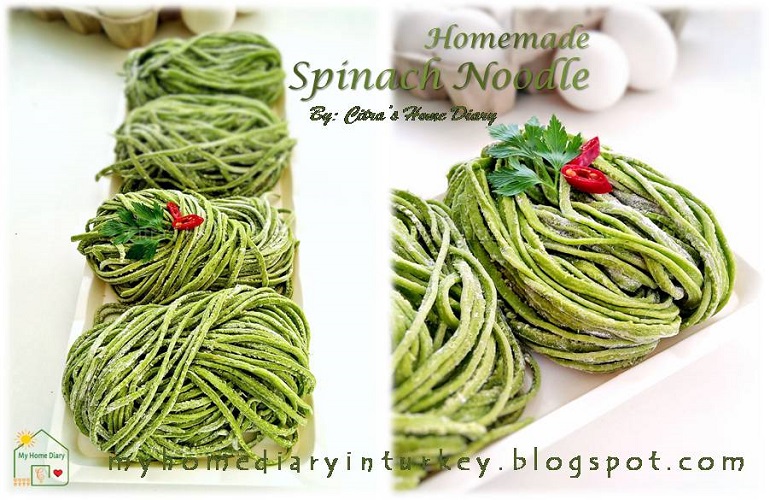 HOMEMADE SPINACH NOODLE / CARA MEMBUAT MIE BAYAM SENDIRI DI RUMAH| Çitra's HOme Diary. #noodle #spinachnoodle #homemadenoodle #membuatmietelor #mietelor #miebayam #resepmietelur #howtomakenoodle #asiannoodle #yumurtaeriste #ıspanakeriste #miebayam