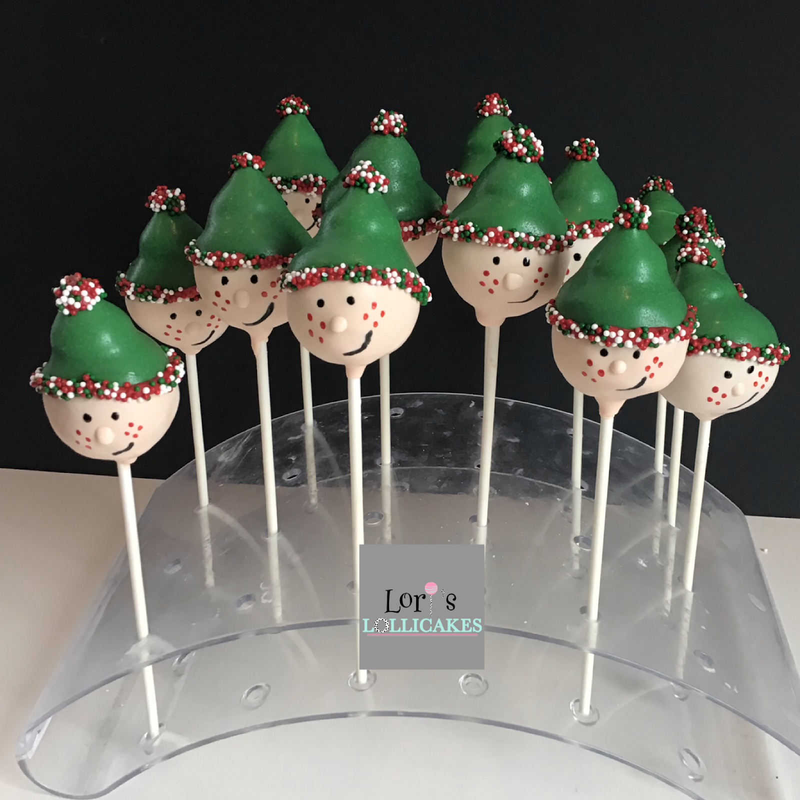 Lori's Lollicakes Elf cake pops